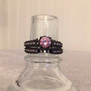 Pink Sapphire Ring Set
